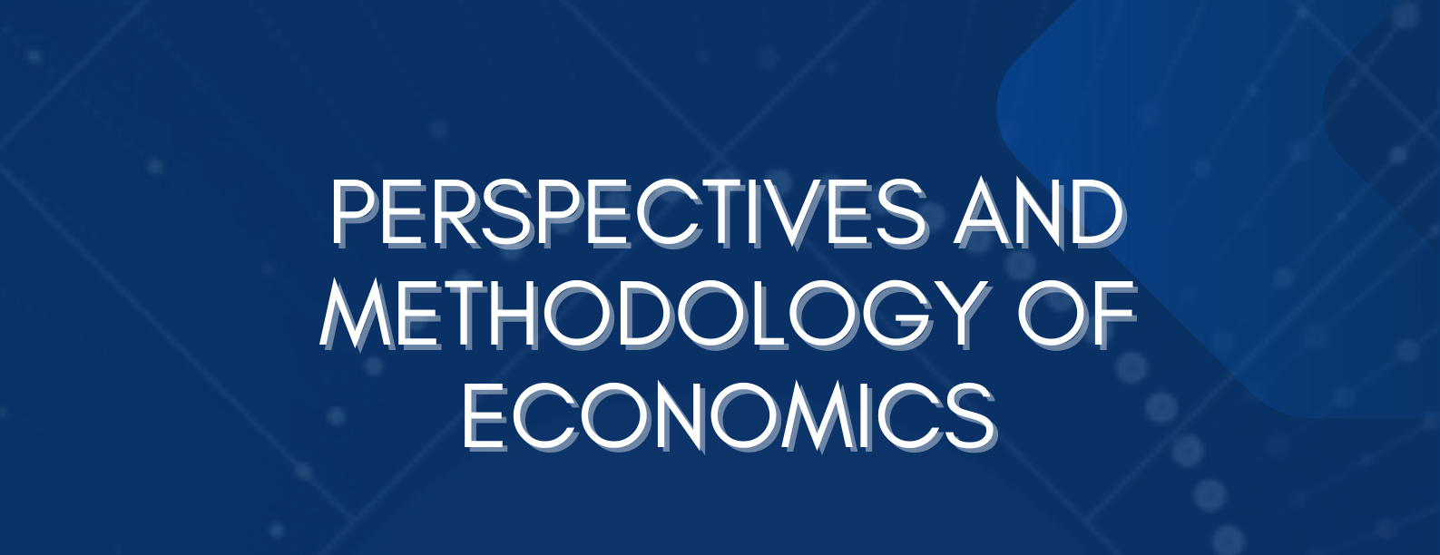 PERSPECTIVES AND METHODOLOGY OF ECONOMICS 